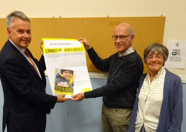 At Shoreham Methodist Church on Tuesday the Shoreham and Worthing Amnesty Group will be presenting an evening about refugees. MP Tim Loughton signed the campaign last week.
