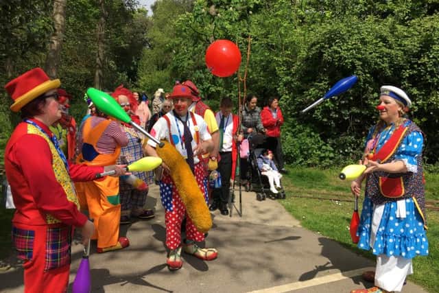 Real clowns in Hotham Park