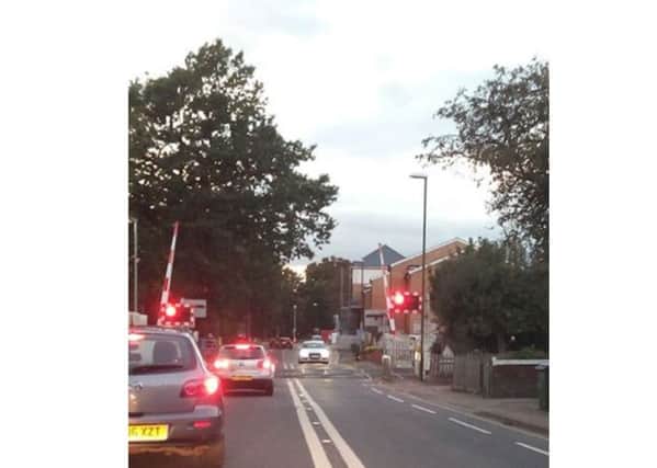 The level crossing in Parsonage Road, Horsham. Picture: Tim Freeman