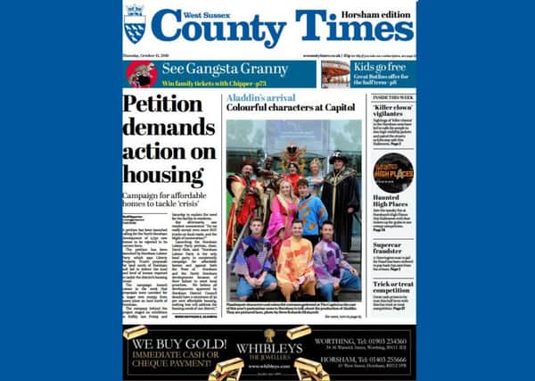 Pick up a copy of today's West Sussex County Times