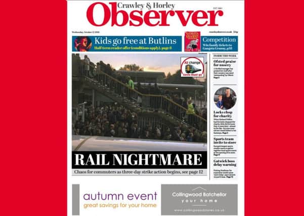 Pick up a copy of this week's Crawley Observer