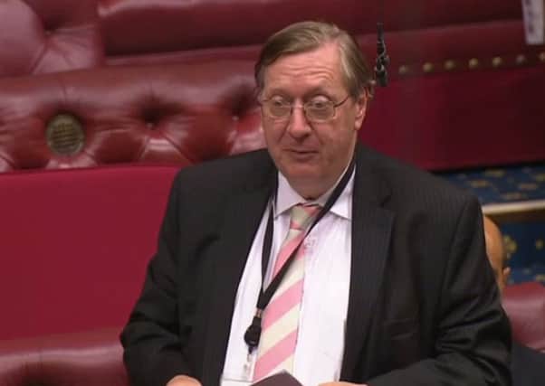 Lord Borwick, a director for Mayfield Market Towns, pictured speaking in the House of Lords (photo from parliament.tv). SUS-161014-154835001