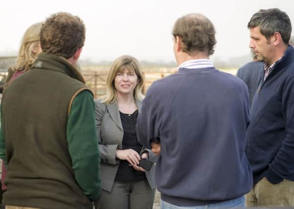 Maria Caulfield MP talks to farmers