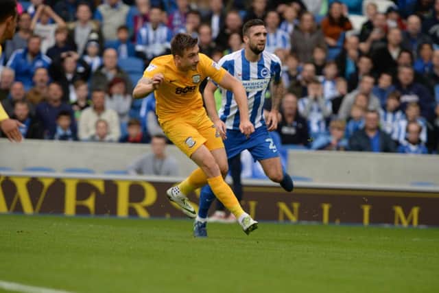 Jordan Hugill fires Preston into the lead. Picture by Phil Westlake (PW Sporting Photography)