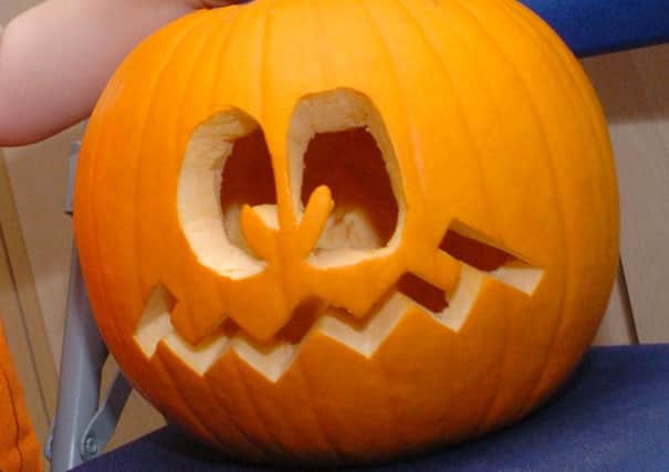 Pumpkin carving for Halloween