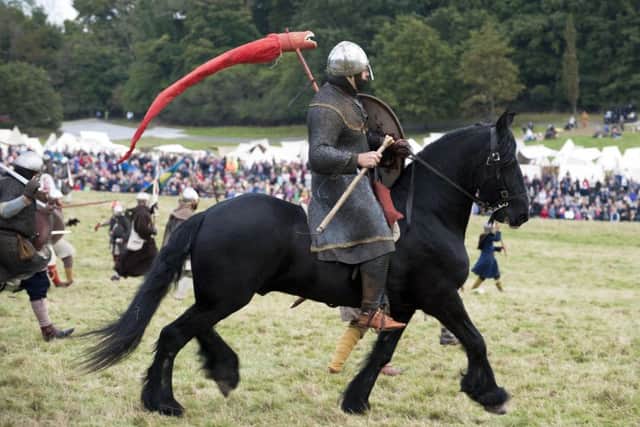 Hastings Week: Battle Abbey 1066 re-enactment. Photo by Frank Copper SUS-161017-080025001