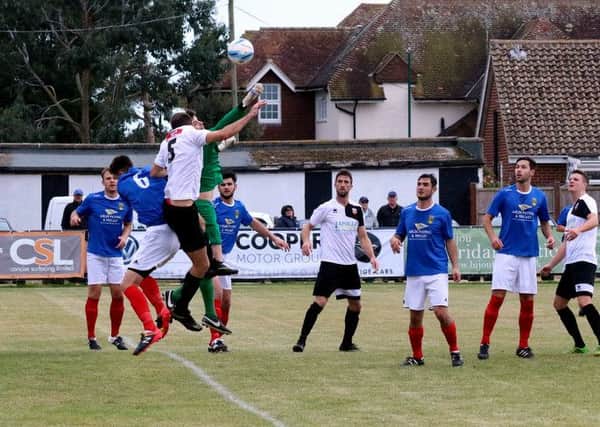 Action from Pagham's superb win over Littlehampton / Picture by Roger Smith