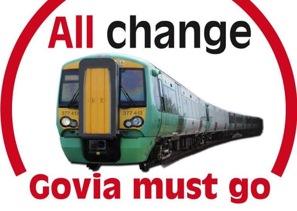 All Change, Govia Must Go campaign logo SUS-160728-145440001