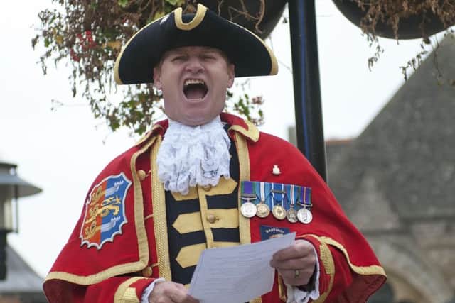 Hastings Week: 64th National Town Criers' Competition. Photo by Frank Copper. SUS-161016-134921001