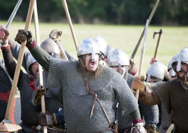 Hastings Week: Battle Abbey 1066 re-enactment. Photo by Frank Copper SUS-161017-075416001