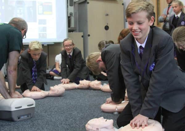 Students from Worthing High School were trained in first aid. Picture: Worthing High School