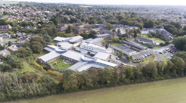 An aerial picture of the Swandean site where the meeting of Sussex Partnership NHS Foundation Trust was held. Picture: Eddie Mitchell