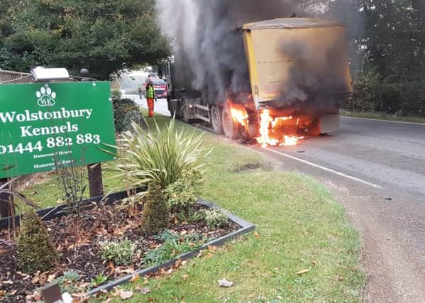The A272 has been reopened following the lorry fire earlier this morning (October 24).