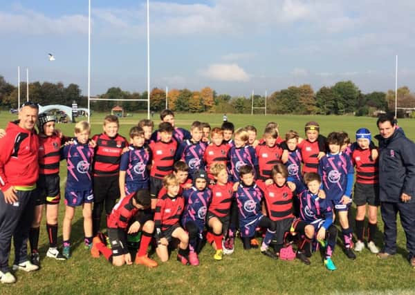 Heath U12s had a great experience sharing the pitch with a team from Stade Francais