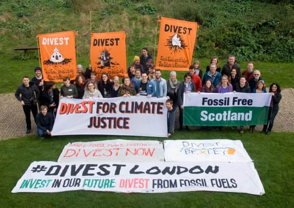 Members of organisations from East Sussex and across the UK at the first UK-wide gathering of fossil fuel divestment campaigners. Photo courtesy of Fossil Free Hastings SUS-161024-184459001