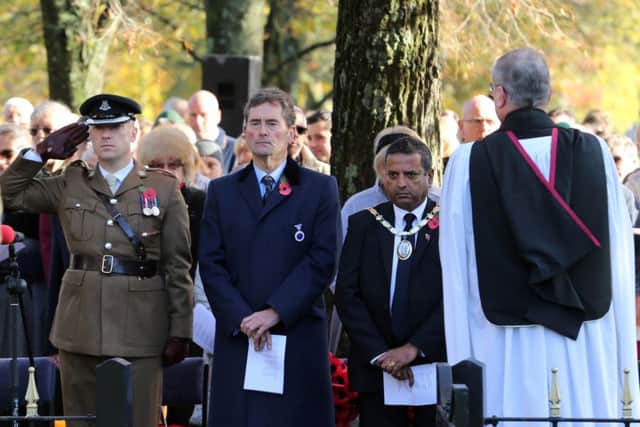 The Remembrance Sunday service in Haywards Heath. Picture: Marcus Ward from Ward Pics