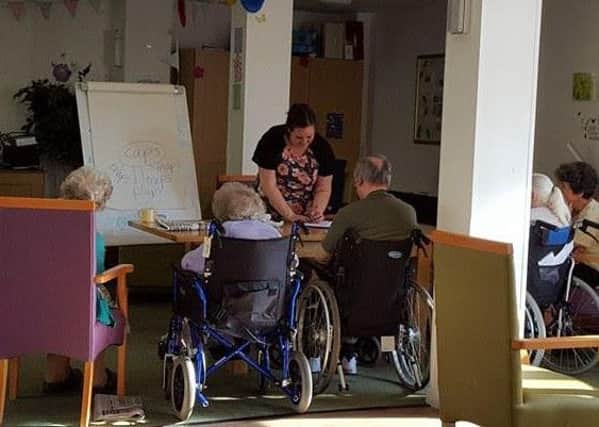 Composing poetry at the care home