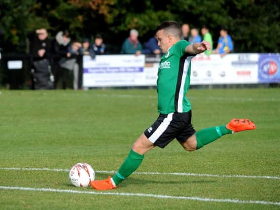 Dean Cox scored his first goal for Burgess Hill Town
