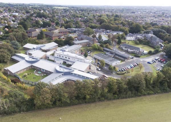 An aerial picture of the Swandean site where the meeting of Sussex Partnership NHS Foundation Trust was held. Picture: Eddie Mitchell