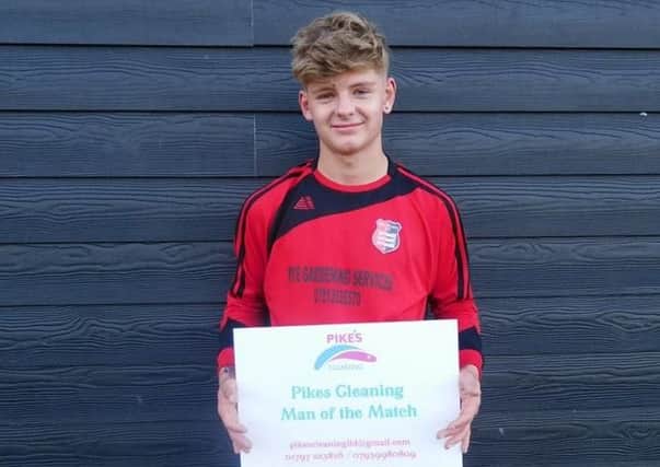 Sammy Foulkes was Rye Town's man of the match in the 2-2 draw with Bexhill Town