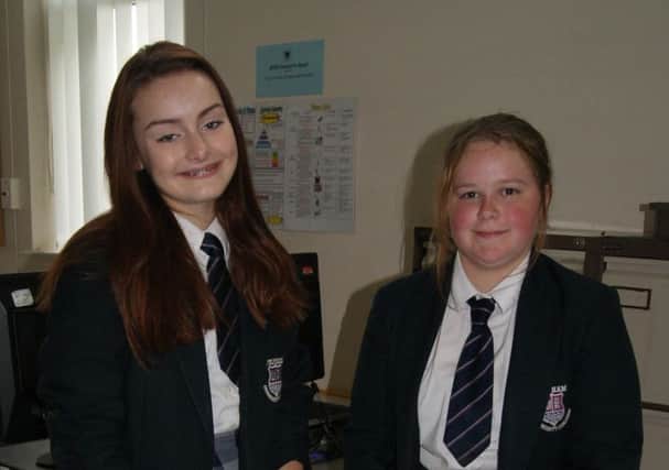 Holly New and Isabel Hayden from Year 10