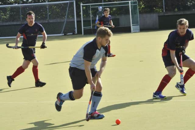 Will Orr in possession during Saturday's game at a sun-kissed Horntye Park.