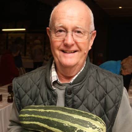 Alasdair MacCulloch and his prize winning marrows DM16150788a