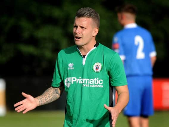 Dean Cox was man of the match for Burgess Hill Town