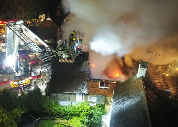 Crockerhill house fire. Photo by Eddie Mitchell SUS-161029-230628001