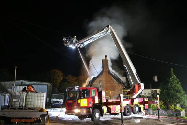 Crockerhill house fire. Photo by Eddie Mitchell SUS-161029-230713001