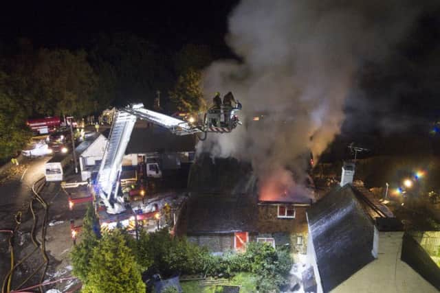 Crocker Hill house fire. Photo by Eddie Mitchell SUS-161029-231136001