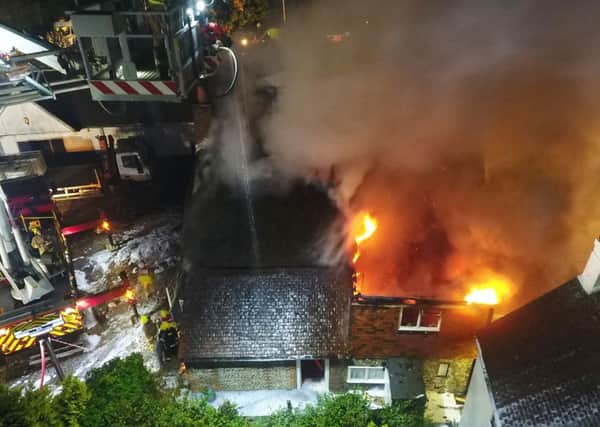 Crocker Hill house fire. Photo by Eddie Mitchell SUS-161029-230949001