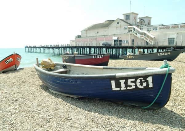 The famous pier in Bognor Regis where the world renowned Birdman event takes place each year