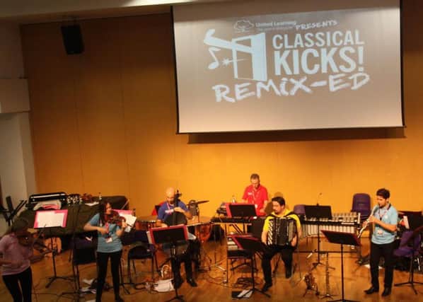 Classical Kicks on stage in Shoreham