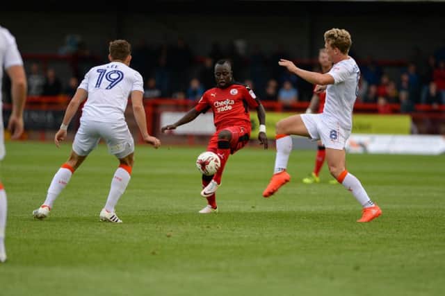 Kaby Djalo.  Crawley v Luton. Picture by Phil Westlake SUS-160918-185604001