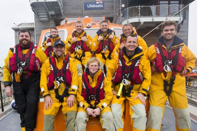 The current Shoreham Harbour lifeboat crew