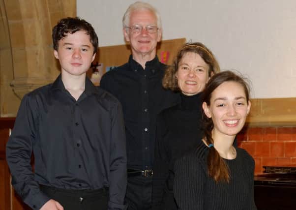 From left: Edward, Andrew and Jane Storey and Georgina Bowden