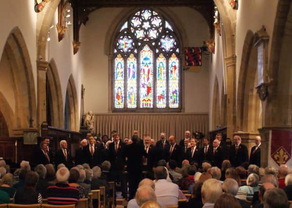 The London Welsh Rugby Club Choir at Holy Trinity Church, Cuckfield