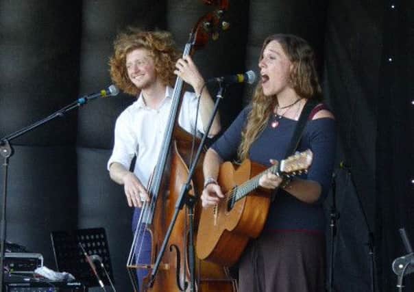 Hollie Rogers and double bassist Tom Holder