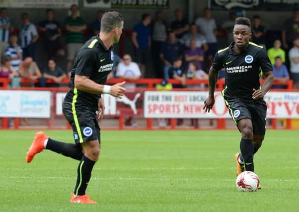 Kazenga LuaLua in action for Albion earlier this season. Picture: Phil Westlake