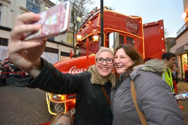 Coca Cola truck in Eastbourne