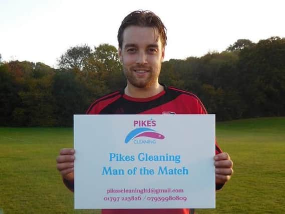Dom Cruttenden was Rye Town's man of the match in the victory over Little Common II.