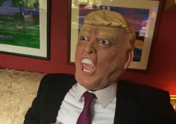 The Donald Trump effigy has been sat in the Royal Oak pub in Poynings for the last few days. Picture: Michael Boyton