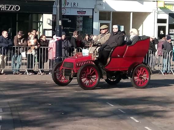 One of the participants in the London to Brighton veteran car run