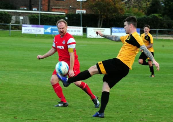 George Gaskin bagged a brace in Littlehampton's defeat at Loxwood on Saturday. Picture: Kate Shemilt KS16001174