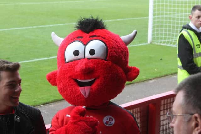 Reggie the Red out and about at Crawley