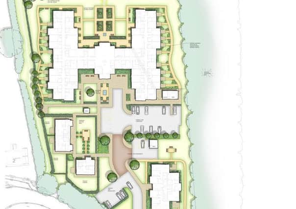 Care facilities planned north of Old Guildford Road in Broadbridge Heath (photo from HDC's planning portal). SUS-160711-115754001
