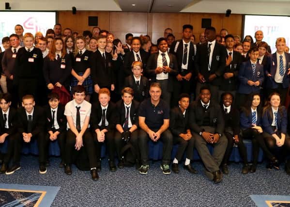 Students and business mentors at the launch of Be the Change, Crawley and Gatwick - picture submitted by LoveLocalJobs
