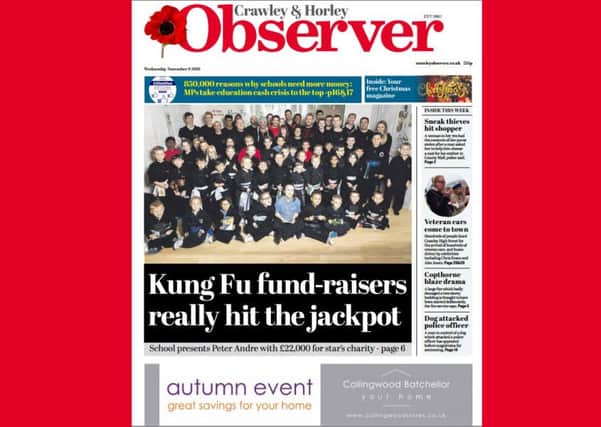 Pick up a copy of today's Crawley Observer