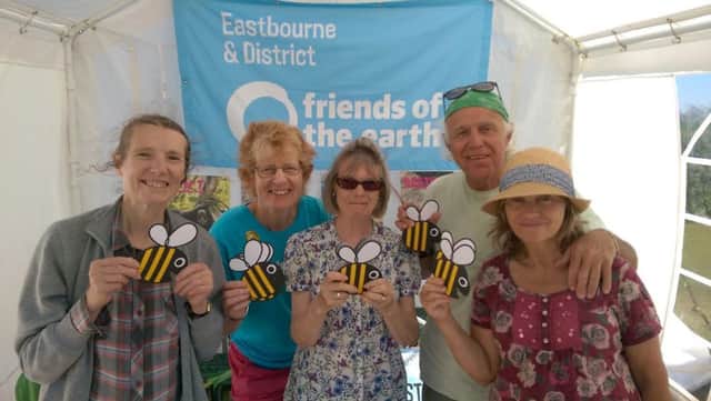 Campaigners from Eastbourne Friends of the Earth are concerned about council plans to sell of parts of the South Downs SUS-160911-134453001